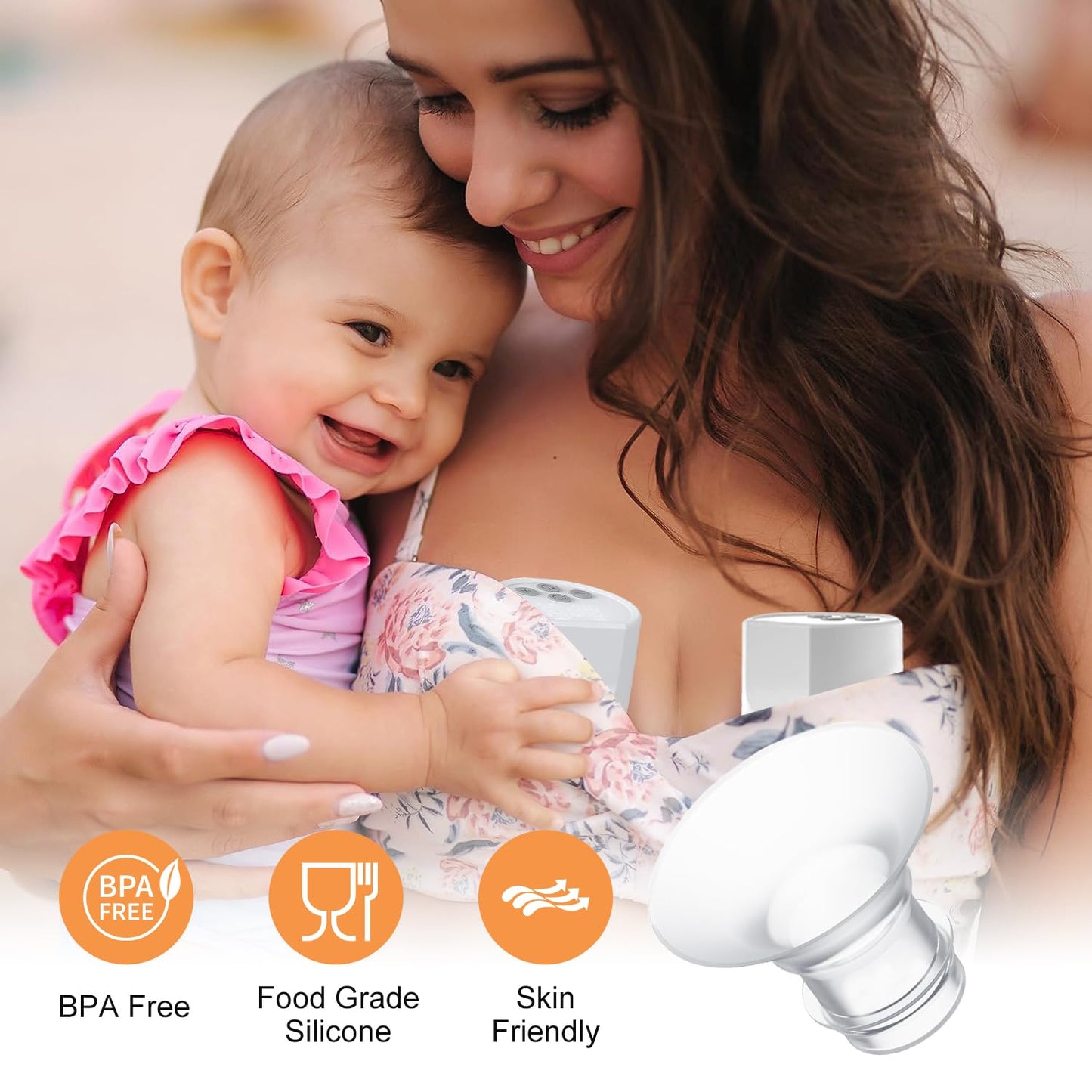6Pc Flange Inserts 17/19/21Mm For Momcozy S9 Pro Hands Free Breast Pump,Compatible With S9/S10/S12 Wearable Breast Pump.Suitable