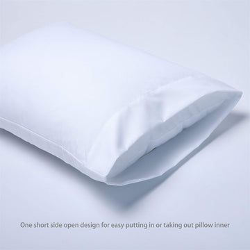Casaja 2 Pack White Soft Toddler Pillowcases, 14'X20', Fits Toddler Travel Baby Pillow Sized 12'X16' 13'X18' 14'X19', Ki