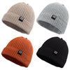 Simple Knitted Baby Beanie Hip-Hop Boys Winter Hat Toddler Kids Bonnet For Girl 0-5Y (Black+Beige+Lightgray+Caramel, L)
