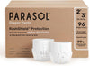 Parasol Clear+Dry Natural Disposable Diaper Pants, Size 4 (2T-3T), 96 Count | RashShield Protection and Active 360 Comfort Wrap, Hypoallergenic Training Diapers