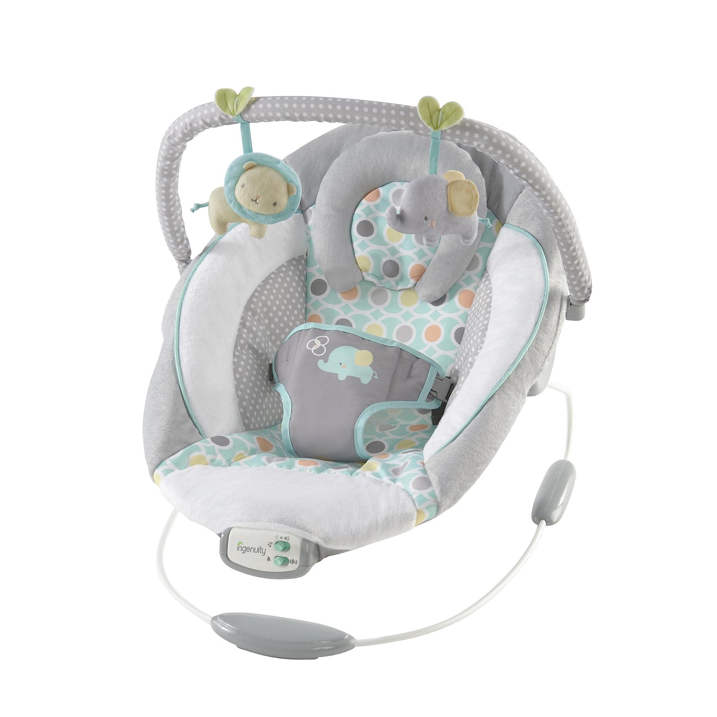 Ingenuity Soothing Baby Bouncer Infant Seat With Vibrations, -Toy Bar & Sounds, 0-6 Months Up To 20 Lbs (Morrison)