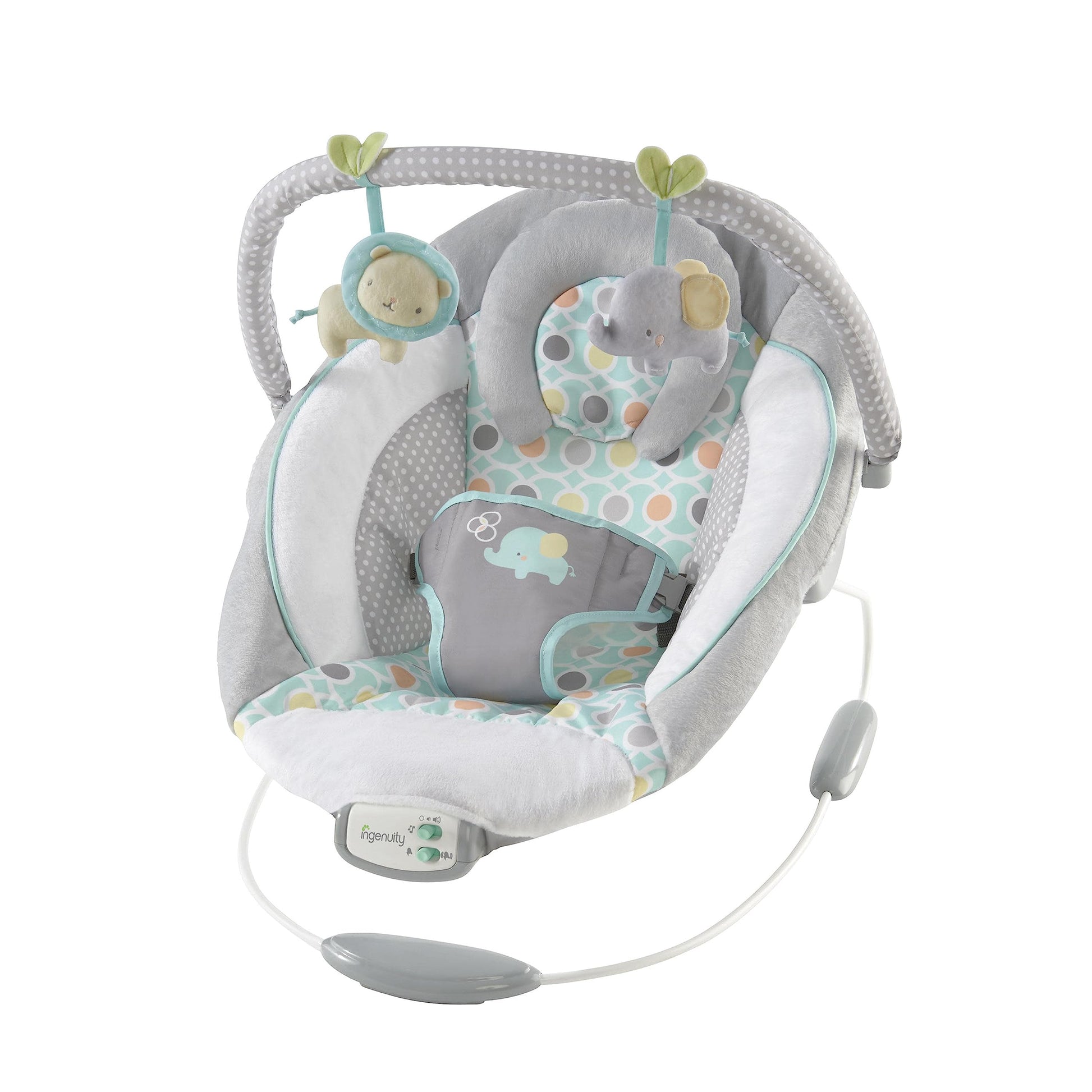 Ingenuity Soothing Baby Bouncer Infant Seat With Vibrations, -Toy Bar & Sounds, 0-6 Months Up To 20 Lbs (Morrison)