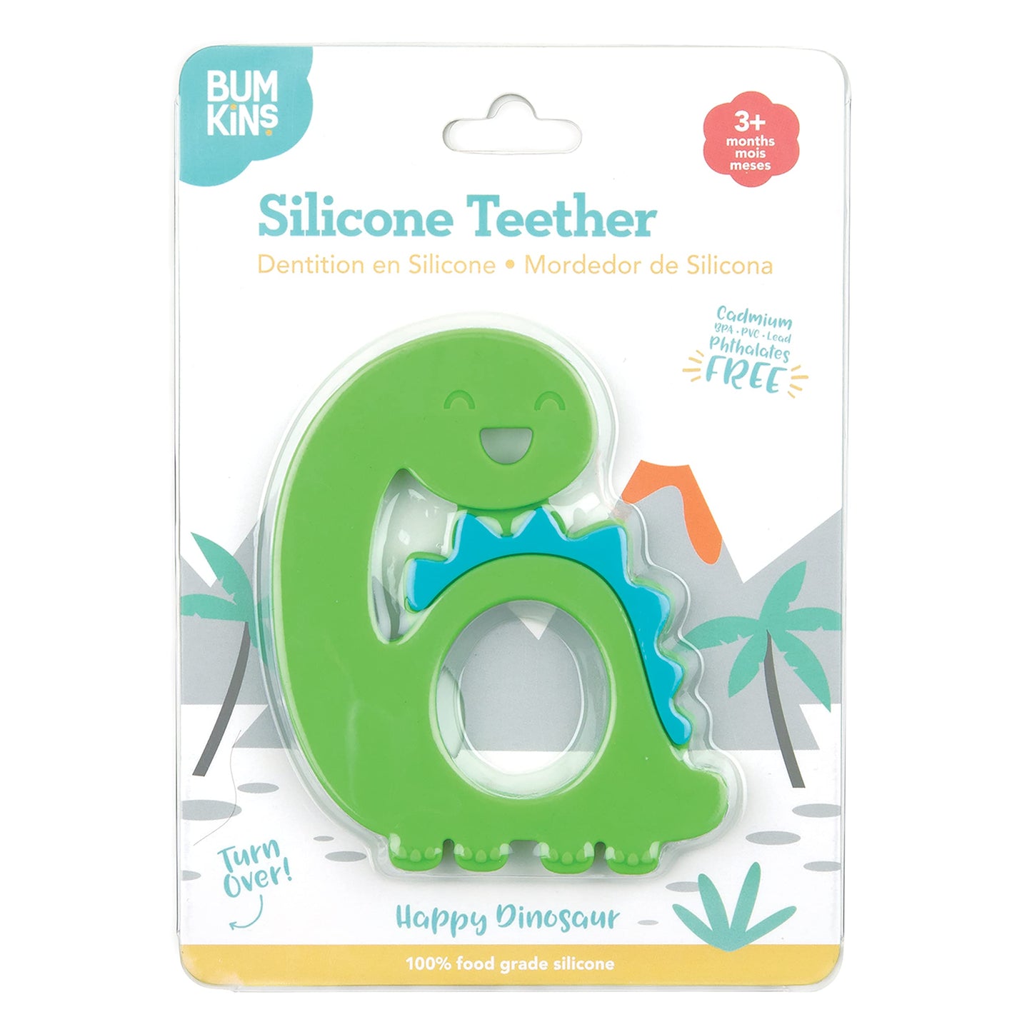 BUMK SLCN TEETHER DINO ( 1 X 1 CT )
