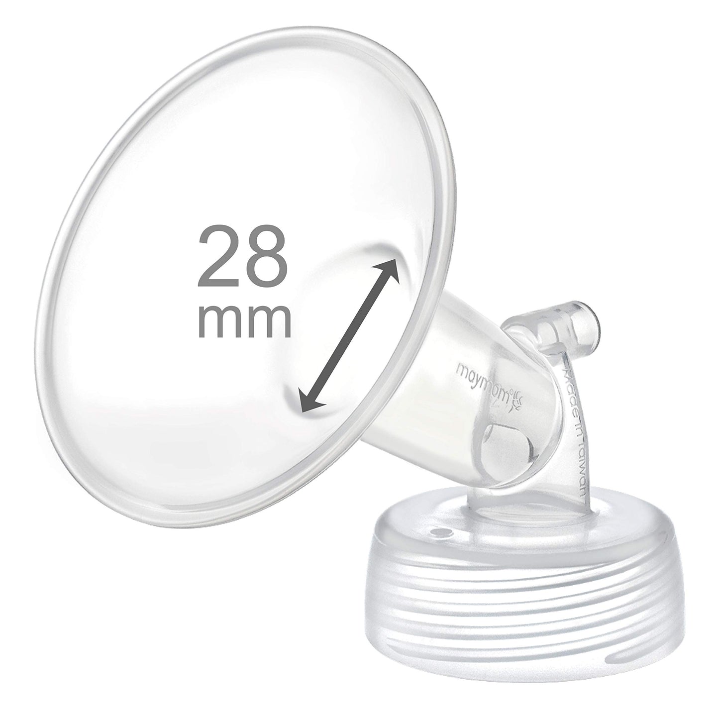 Maymom Wide Bottle Neck Pump Parts For Spectra S1 S2 Pumps; Incl One Wide 28 Mm Mouth Flange; Not Original Spectra Flange