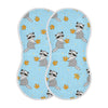 YYZZH Raccoons Autumn Leaves Pattern Muslin Burp Cloths for Baby 2 Pack 100% Cotton Baby Washcloths Bibs for Boy Girl