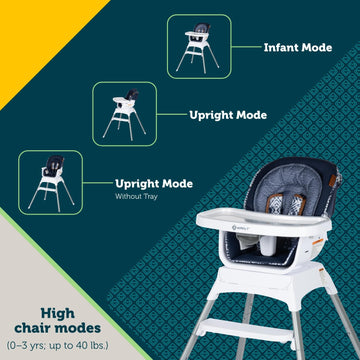 Safety 1St Grow And Go Infant High Chair, Convertible High Chairs For Babies And Toddlers - Rotating Baby High Chair For Eating,