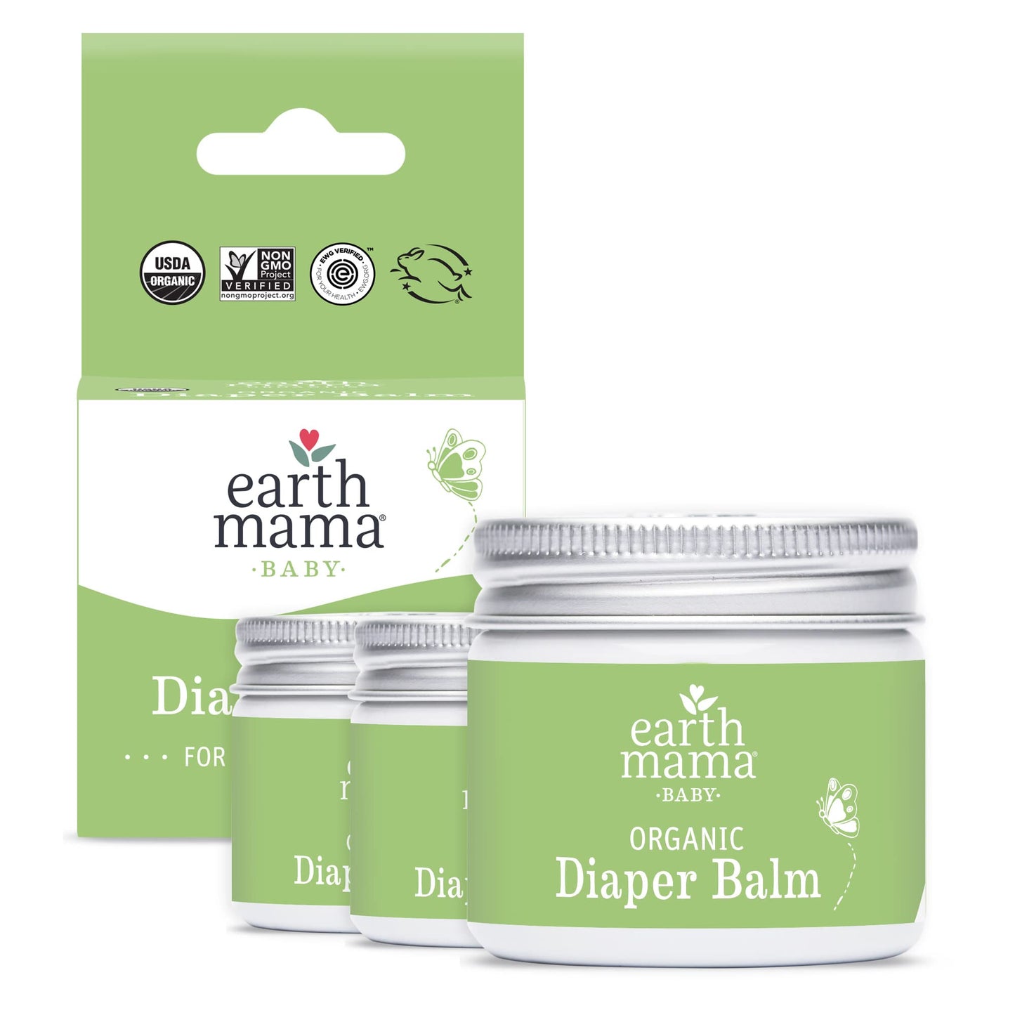 Earth Mama Organic Diaper Balm Multipurpose Baby Ointment Ewg Verified, Petroleum & Fragrance Free With Calendula For Sensitive