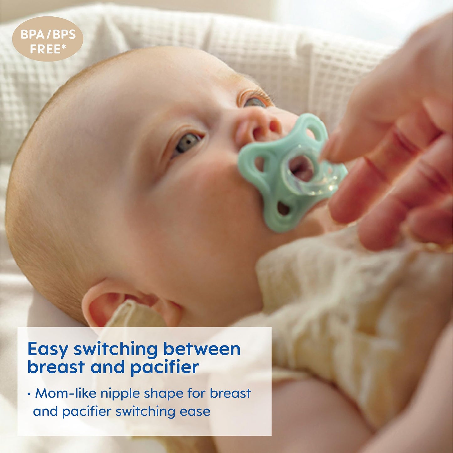 Mam Comfort Pacifiers, Newborn Pacifiers, 4 Count, Mam Pacifiers 3-12 Months, Best Pacifier For Breastfed Babies, Boy Silicone P