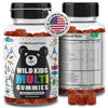Wild Foods Kids Multivitamin Gummies - Natural Skin, Immune & Bones Support With Kids Vitamins A, C, D, E, B12, Iron & Dha - Pro