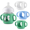 Desing Wish 3 Pack 4Oz Silicone Sleeves With Handles For Avent Glass Natural Baby Bottles, Anti Breakage Protective Sleeves Comp