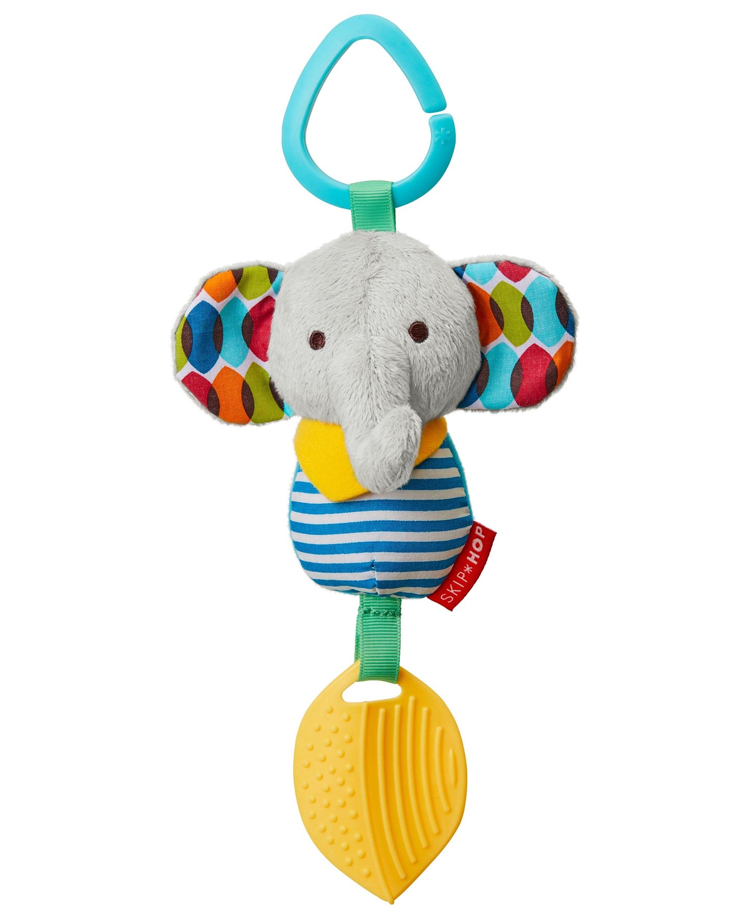 Skip Hop Bandana Buddies Baby Activity Chime & Teether Stroller Toy, Fox, 3x2.5x7 Inch (Pack of 1)