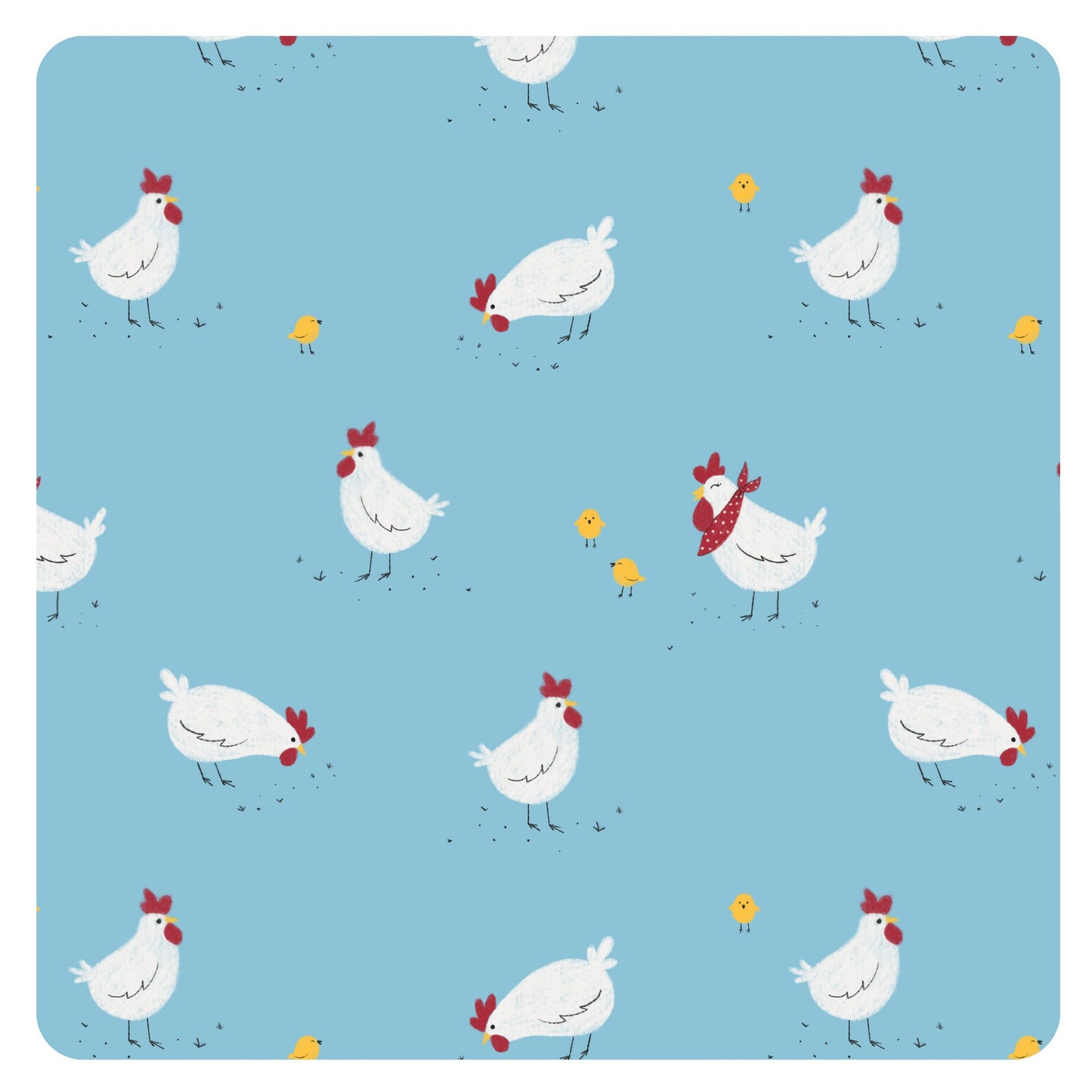 Bapronbaby Little Chickies Splash Mat - Waterproof Catch-All For Under High Chairs, Floors, Tables, Playtime Or Arts & Crafts -