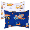 Uomny Toddler Pillowcases For Boys 13X18 12X16 14X19 Engineering Vehicle Baby Pillow Case 2 Pack Small Pillow Covers For Travel