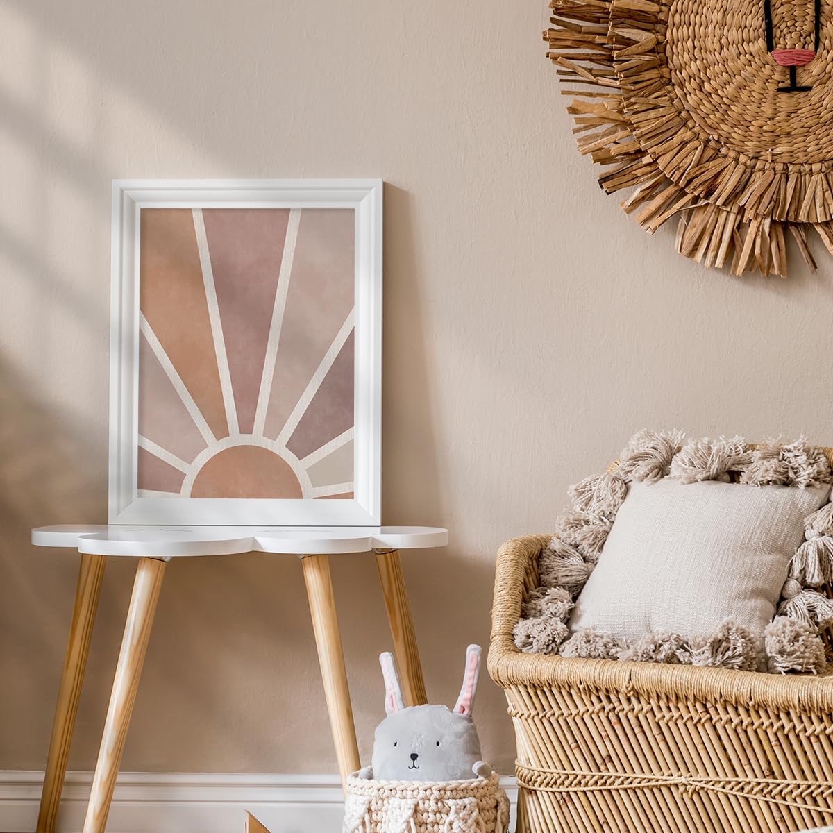 Canssape Baby Boho Nursery Wall Decor 12 'X16 ' Kids Room Poster Prints Alphabet Rainbow Wall Art Prints Safe Non-Toxic Green