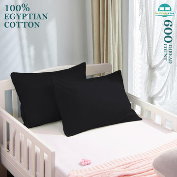 Travel Pillow Case 14X20 Size Set Of 2 Envelope Closure Toddler Pillowcase 600 Thread Count 100% Soft Egyptian Cotton Travel Pil