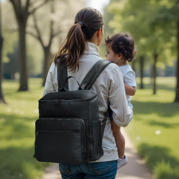 Ilcolpo Diaper Bag Backpack, Neoprene Bag Backpack, Large Diaper Backpack With 16 Diaper Bag Organizers, 4 Insulated Pockets, Li