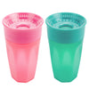 Dr. Browns Milestones Cheers 360 Training Cup for Toddlers & Babies, Leak-Free Sippy Cup, Pink & Turquiose, 10 oz/300mL, 2 Pack