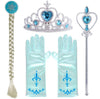 Yosbabe Princess Elsa Dress Up Party Accessories Princess Dress Up Jewelry Play Toy Set For Girls Party Favors Set - Elsa Crown