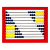 Learning Resources 2-Color Desktop Abacus, Red Frame, Color Coded, Math Concepts