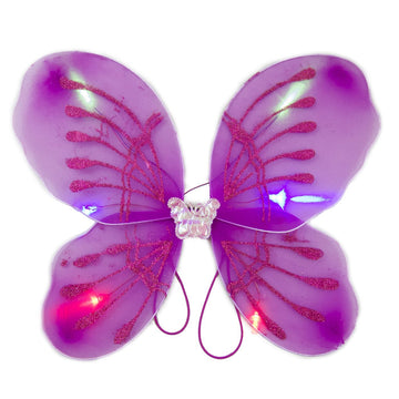 Blinkee Light Up Fuchsia Fairy Butterfly Wings Led Halloween Costume For Trick Or Treat