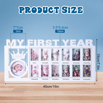 Newborn Baby Picture Frame My First Year Frame Baby Photo Frame 12 Month Baby Keepsake Frames Monthly Milestone Desktop Picture