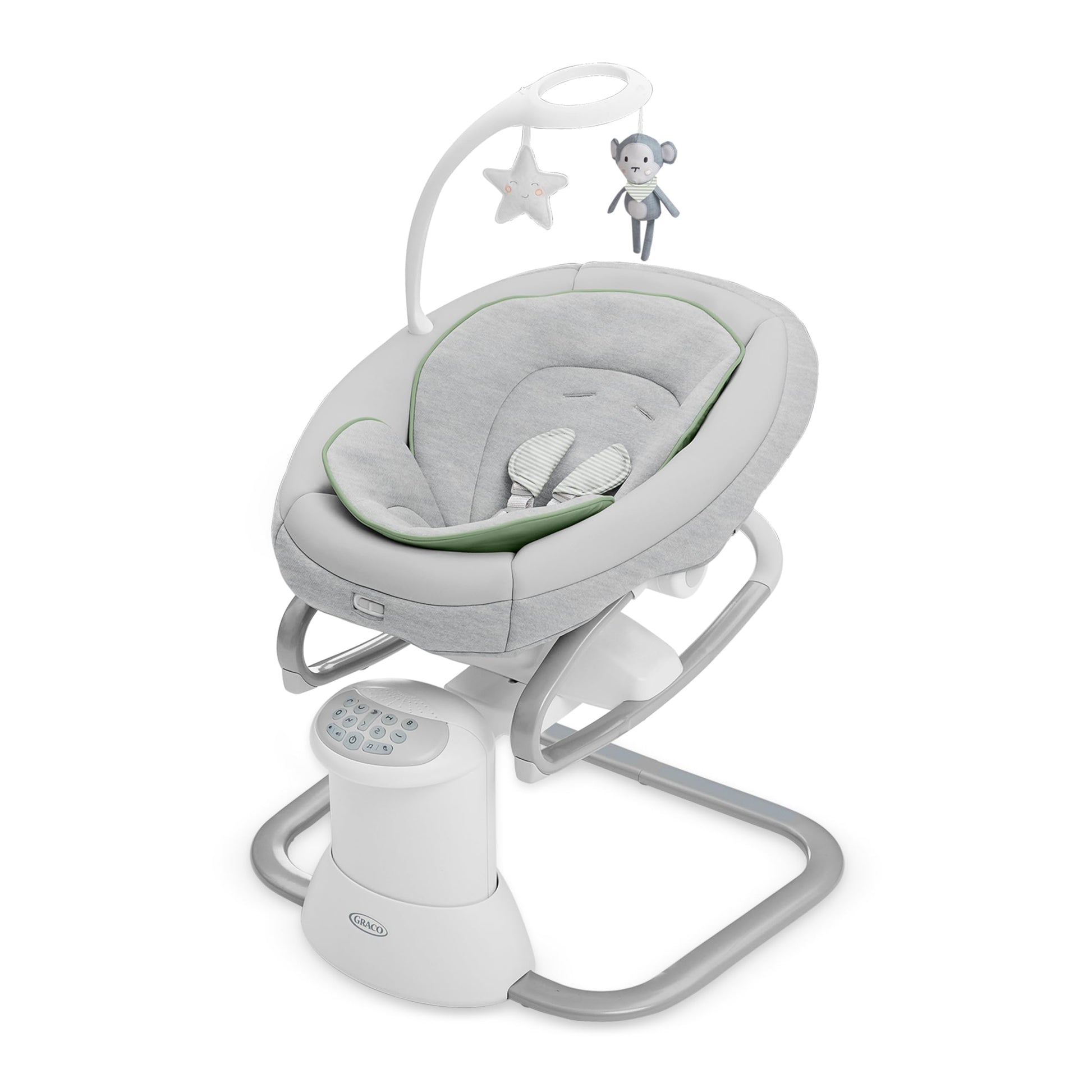 Graco Soothe My Way With Removable Rocker, Madden - Versatile Baby Swing & Portable Rocker
