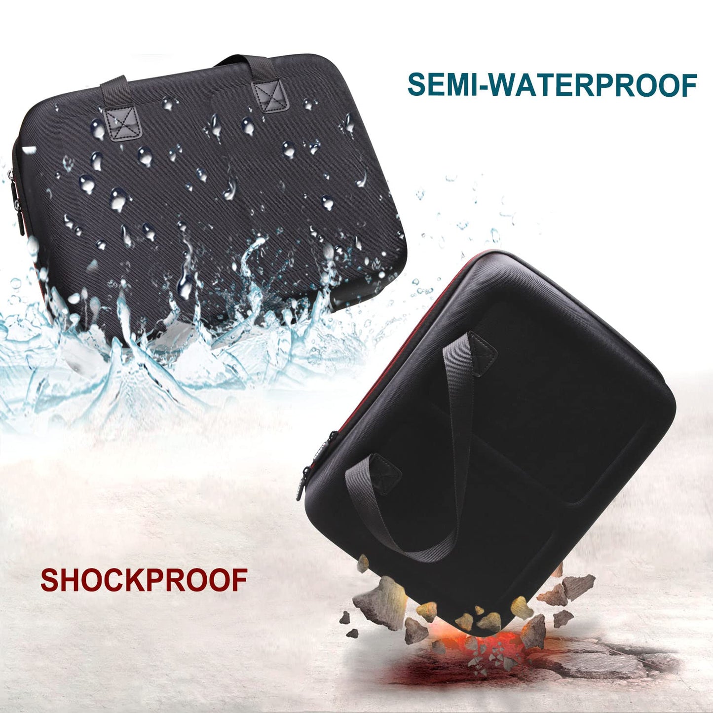 Ltgem Travel Case For Spectra Baby Usa S1 Plus / S2 Plus Premier Electric Breast Pump (Black+Blue)