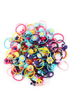 100Pcs Mix Colors Girl'S Elastic Hair Ties Soft Rubber Bands Hair Bands Holders Pigtails Hair Accessories For Girls Infants Todd