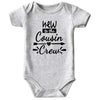 Azzwnee New Cousin Crew Baby Boy Clothes Unisex Funny Baby Girl Baby Bodysuit Gray 0-3 Months