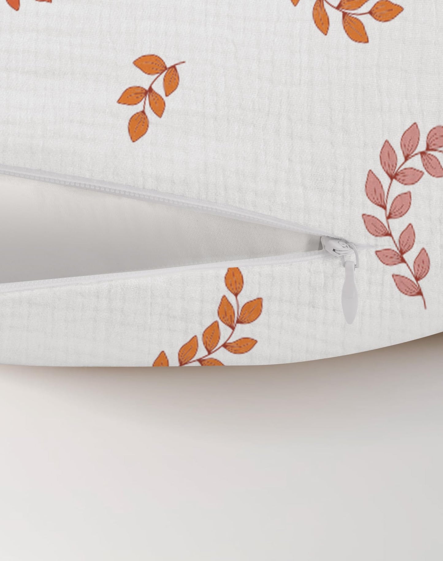 Wimist Nursing Pillow Covers 2 Pack, Muslin Nursing Cover For Breastfeeding Pillows, Comfortable For Baby Girls And Boys (Brick