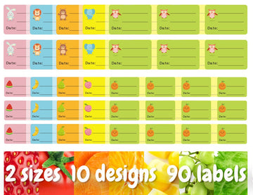 Baby Food Labels, Removable Write-On Daycare Date Labels For Oxo Tot Baby Food Storage Containers, Trays, Jars, Freezer & Dishwa