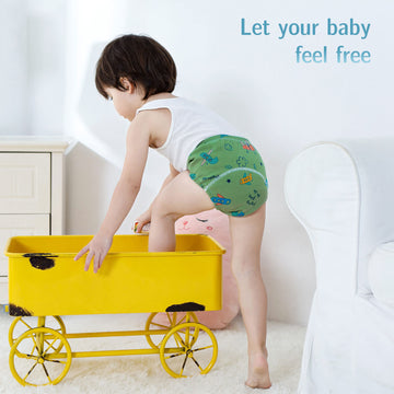 Max Shape Baby Boys Training Pants Underwear, Toddler Boys Potty Pee Training Underwear 6 Pack Blue 4T