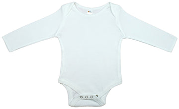 Earth Elements Baby Long Sleeve Bodysuit 0-3 Months White