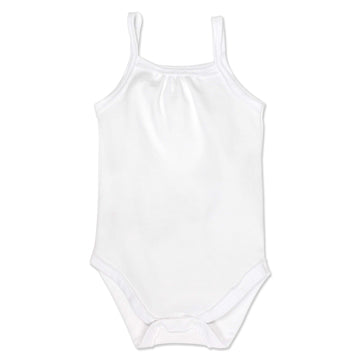 Honestbaby 5-Pack Organic Cotton Cami Bodysuits, Bright White, Preemie