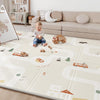 Bg-Babygo Baby Play Mat 50'*78' Foldable Foam Baby Play Mat For Floor Reversible Waterproof Playmats For Babies Boy And Toddle