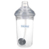 Nuby Tritan No-Spill Trainer Cup With Silicone Spout & 360 Weighted Straw With Hygienic Cover