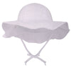 Baby White Hat Toddler Girl Sunhat 50+ Infant Spf Hat Protective Wide Brim Infant Bucket Hat Girls,12-24 Months