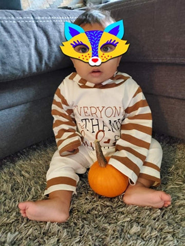 Tuemos Thanksgiving Baby Boy Outfit Everyone Thankful For Me Romper Stripe Hoodie Jumpsuit Newborn Thanksgiving Outfit Boy