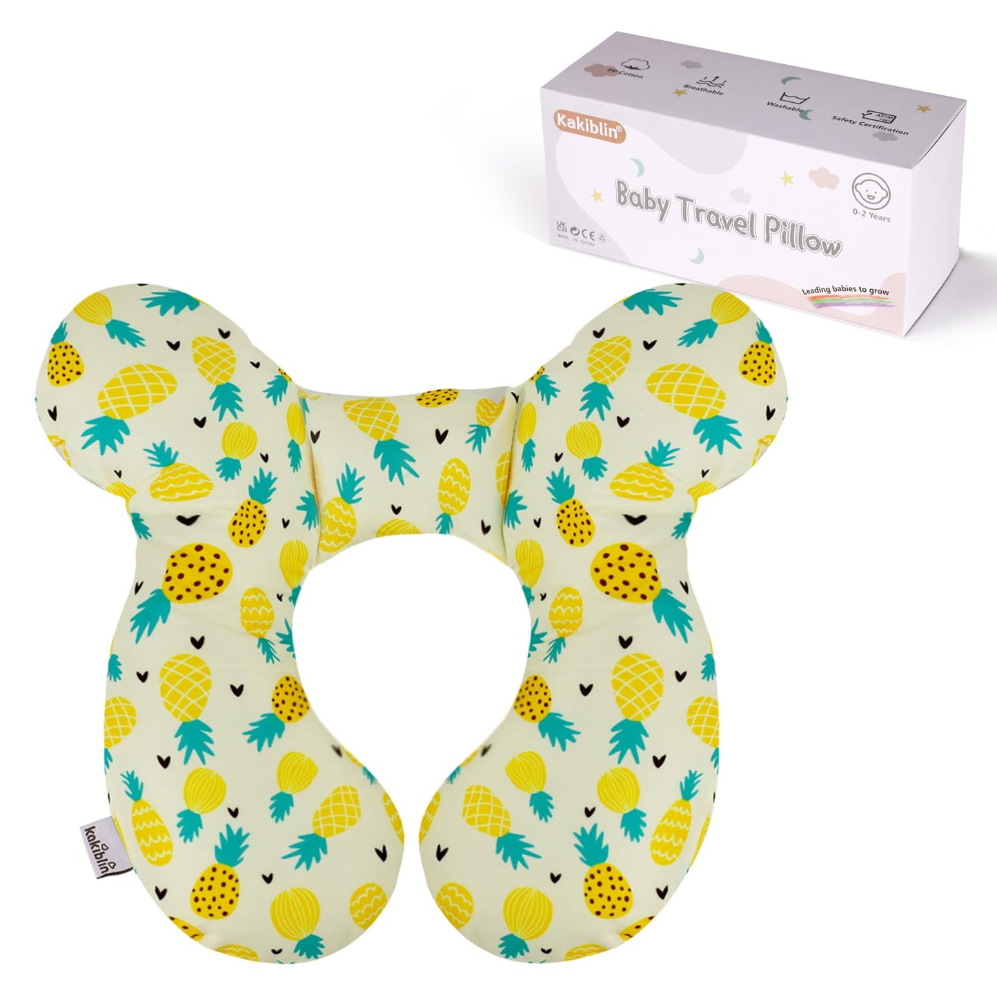 KAKIBLIN Baby Travel Pillow, Upgraded Baby Neck Pillows for Car Seat Toddler Head and Neck Support Pillow,Support Pillows for Ca