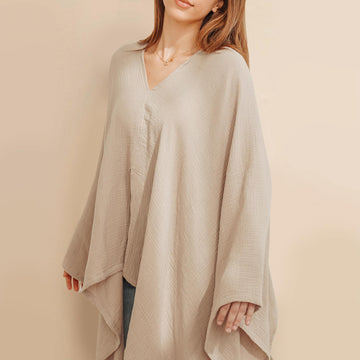 Konssy Muslin Nursing Cover For Breastfeeding, 360 Full Privacy Breathable 100% Cotton Breastfeeding Cover, Multi-Use Carseat Ca