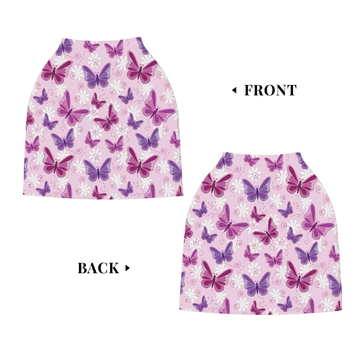 Cute Butterfly Baby Stuff Car Seat Covers Baby Multi-Use Car Seat Canopy Carrier Cover, Breathable Breastfeeding Cover Boys & Gi