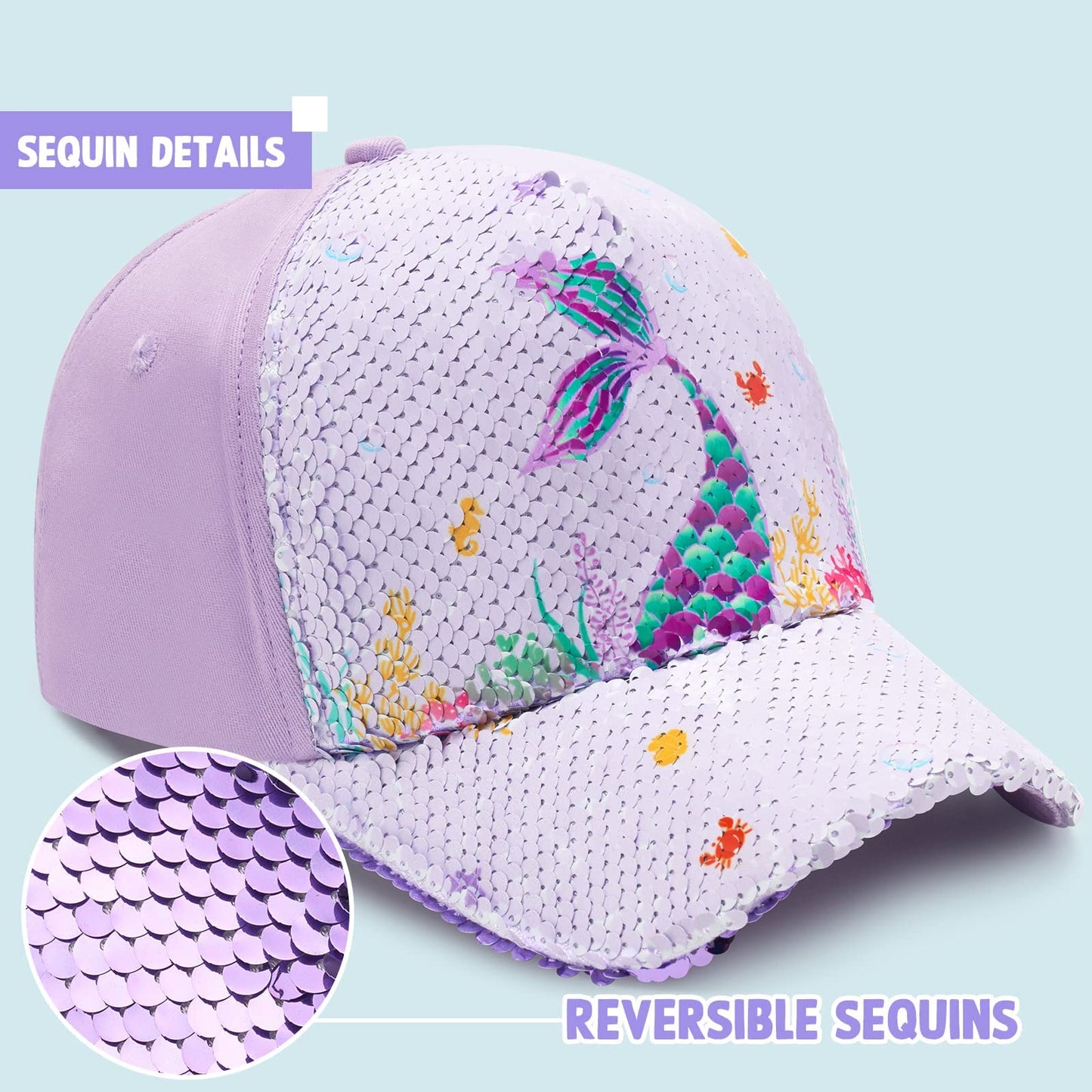 Baby Girls Baseball Cap Toddlers Baseball Hat Baby Girls Snapback Cap Adjustable Trucker Cap For Kids Ages 4-8 Years Girls Cute