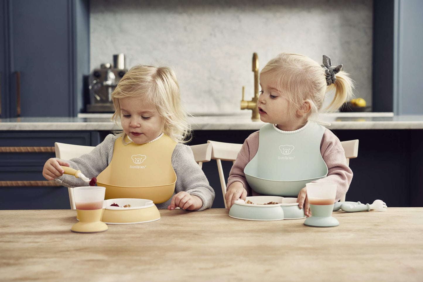 Babybjorn Baby Spoon And Fork, 4 Pcs, Powder Yellow