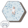 Hexagon Baby Play Mat 52X45In: Thick & Soft Cushioned Padded Hexagon Playpen Mat For Babies Toddlers & Infant - Non-Slip Silicon