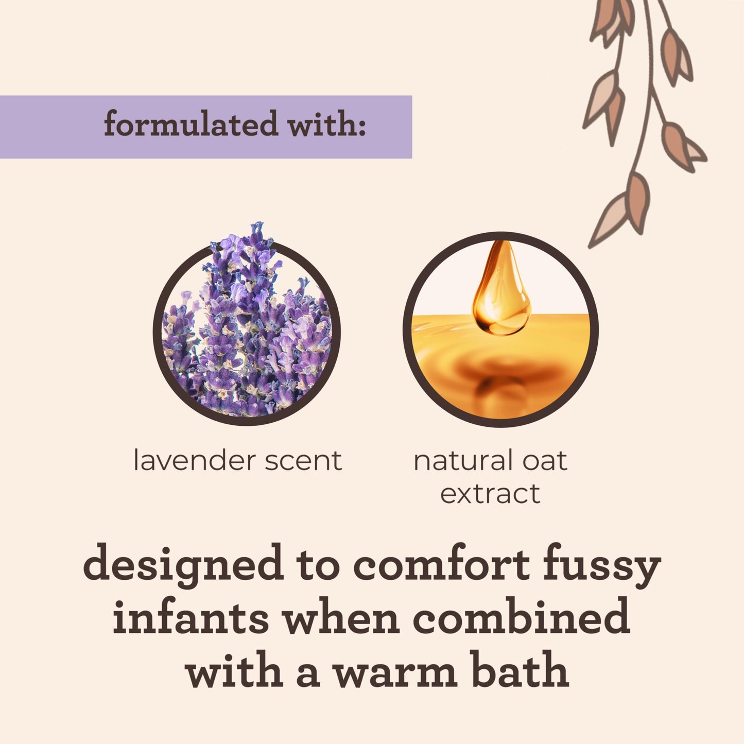 Aveeno Baby Calming Comfort Bath & Body Wash With Relaxing Lavender & Vanilla Scents & Natural Oat Extract, Tear-Free Formula, P