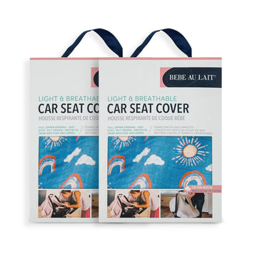 Bebe Au Lait Classic Muslin Car Seat Cover -Perfect Baby Car Seat Covers For Babies, Car Seat Canopy, Unisex Baby Car Seat Cover