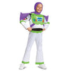 Disguise Disney Pixar Buzz Lightyear Toy Story 4 Deluxe Boys Costume, Medium (7-8), White