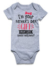 Father'S Day Newborn Outfits Short Sleeves Funny Baby Bodysuits 0-3 Months Baby Boy'S Clothing I'M Your Mom Says You'Re Welcome