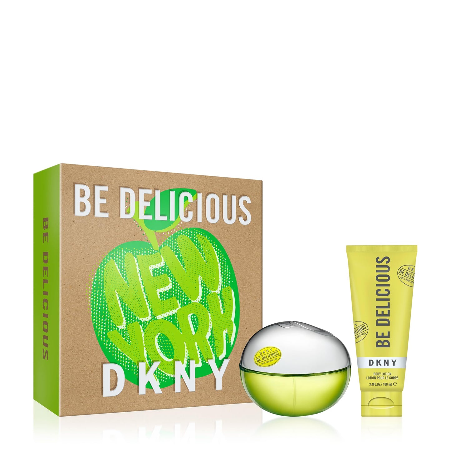 Dkny Be Delicious By Donna Karan For Women - 2 Pc Gift Set 3.4Oz Edp Spray, 3.4Oz Body Lotion