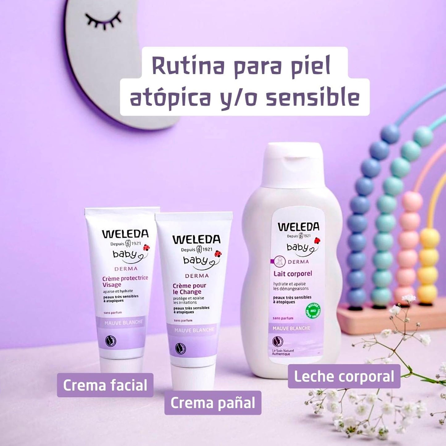 Weleda Baby White Mallow Diaper Care Cream, 1.7 Fluid Ounce, Fragrance Free Plant Rich Protection With White Mallow, Pansy, Sesa